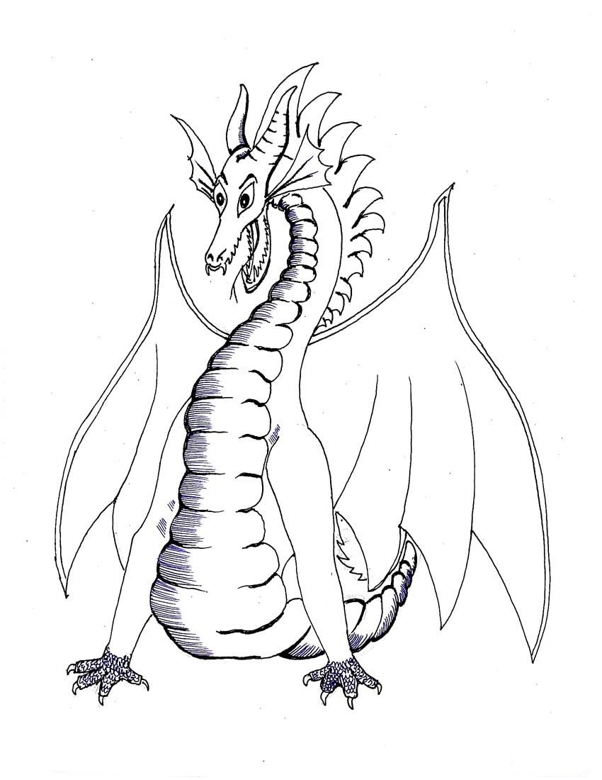Printable Dragon Coloring Sheets Printable Templates