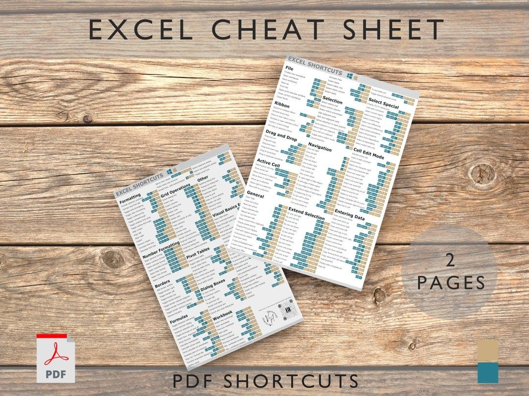 Printable Excel Shortcuts Cheat Sheet Educational Printable Worksheets