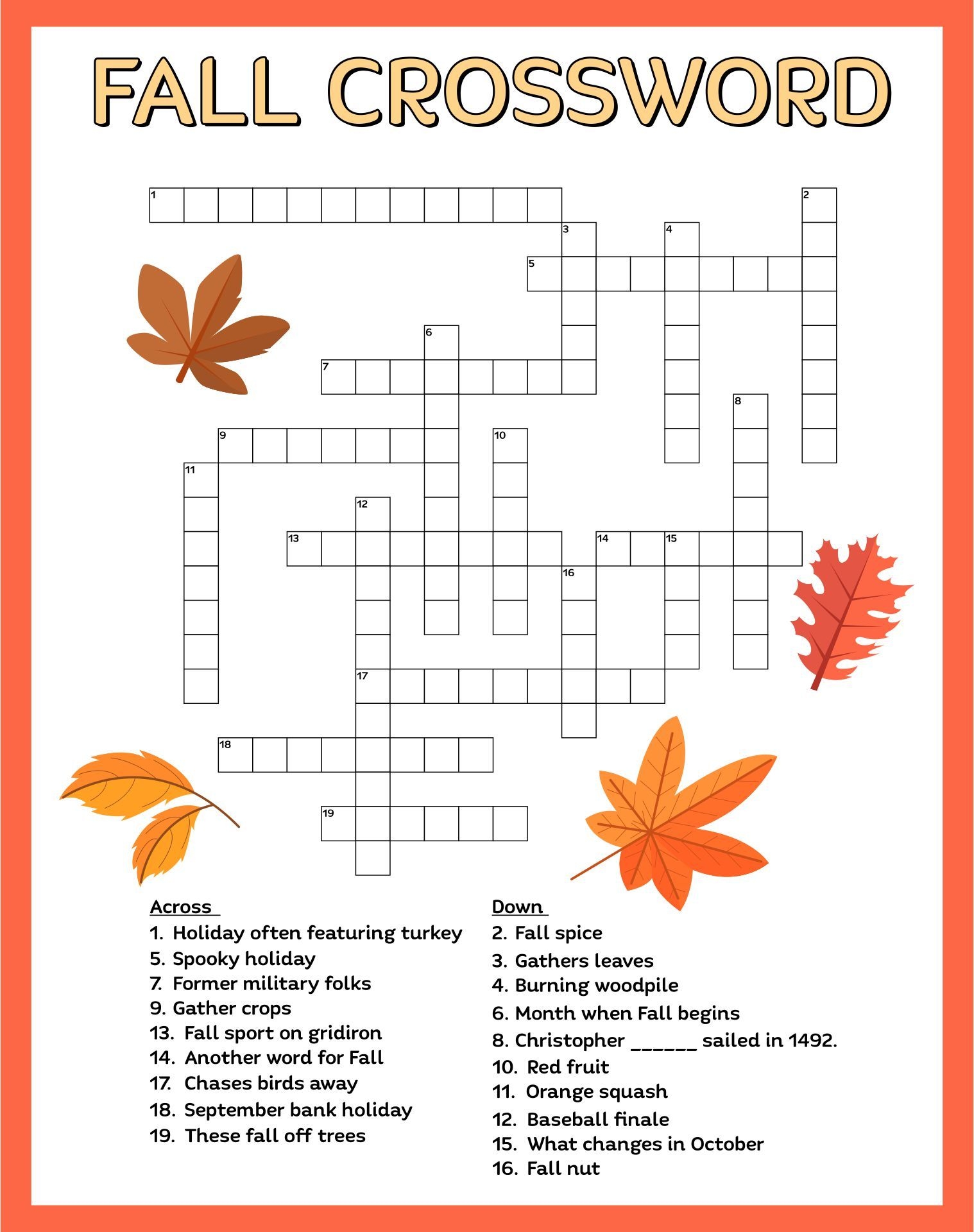 Printable Fall Activity Sheets Printable Summer Activities