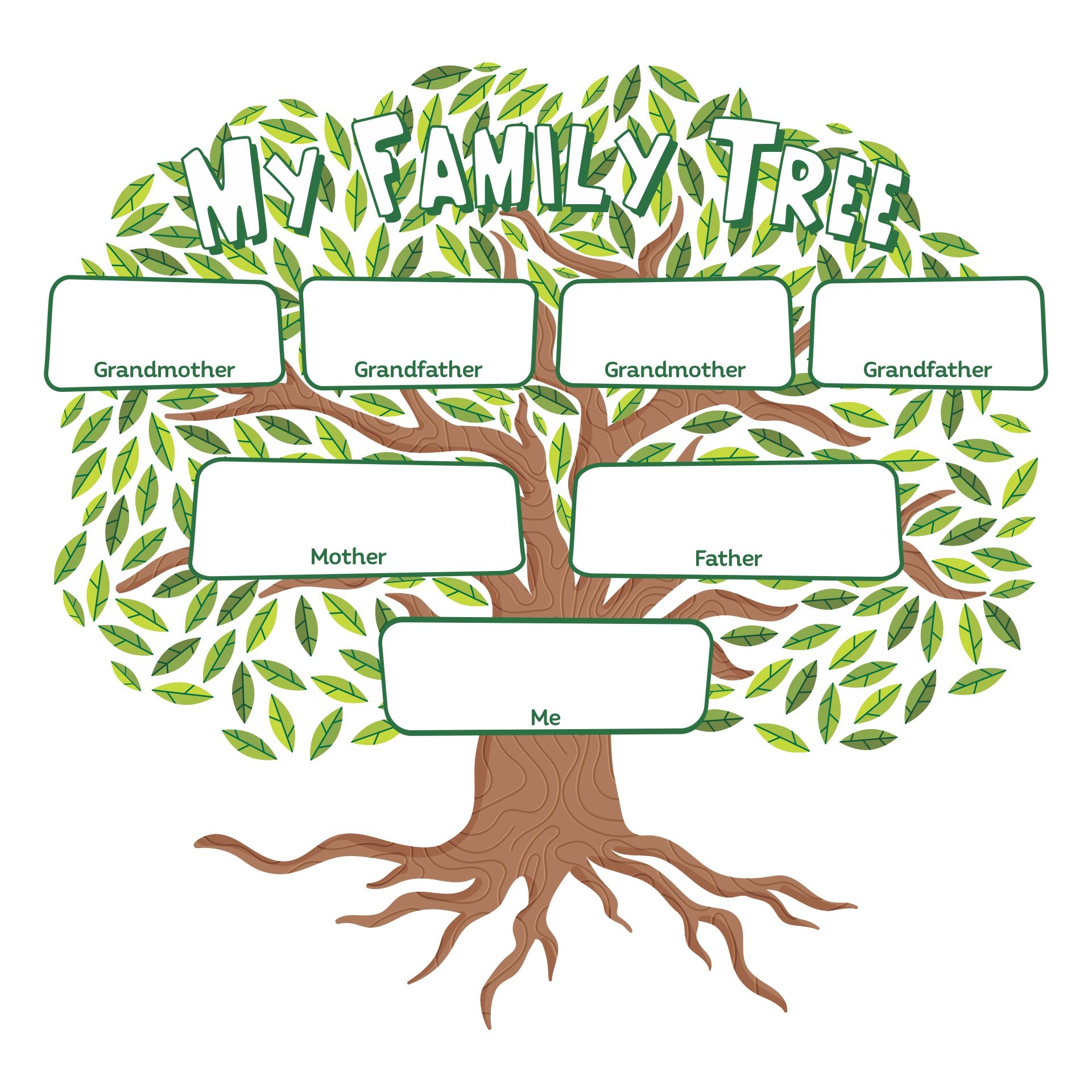 Printable Family Tree Sheets Printable Forms Free Online