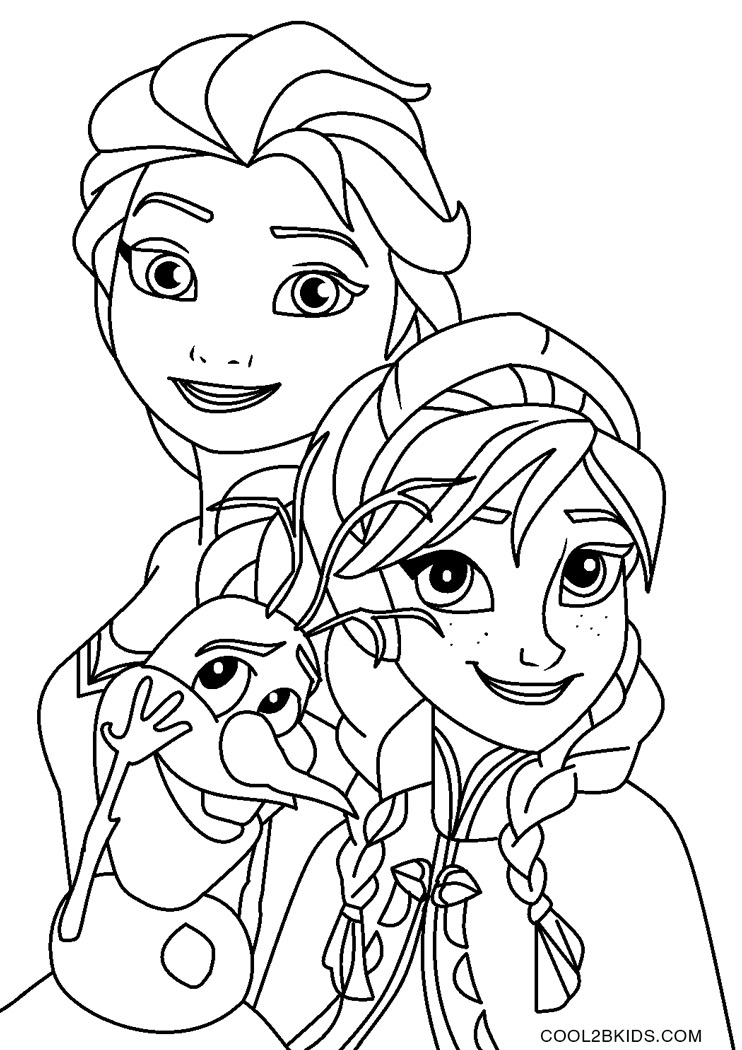 Printable Frozen Coloring Pages