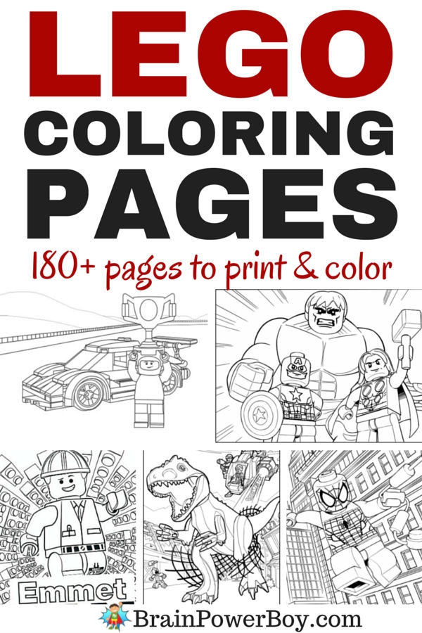 Printable Lego Coloring Sheets