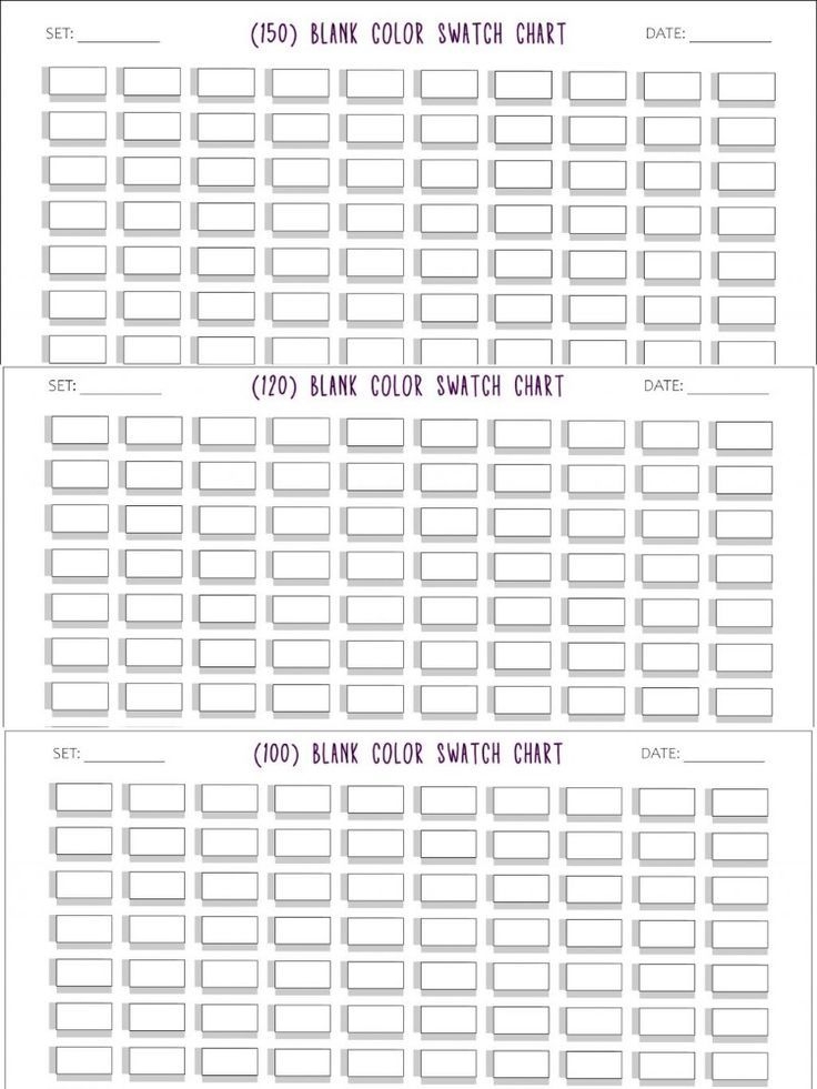Printable Marker Swatch Template TheImageFun