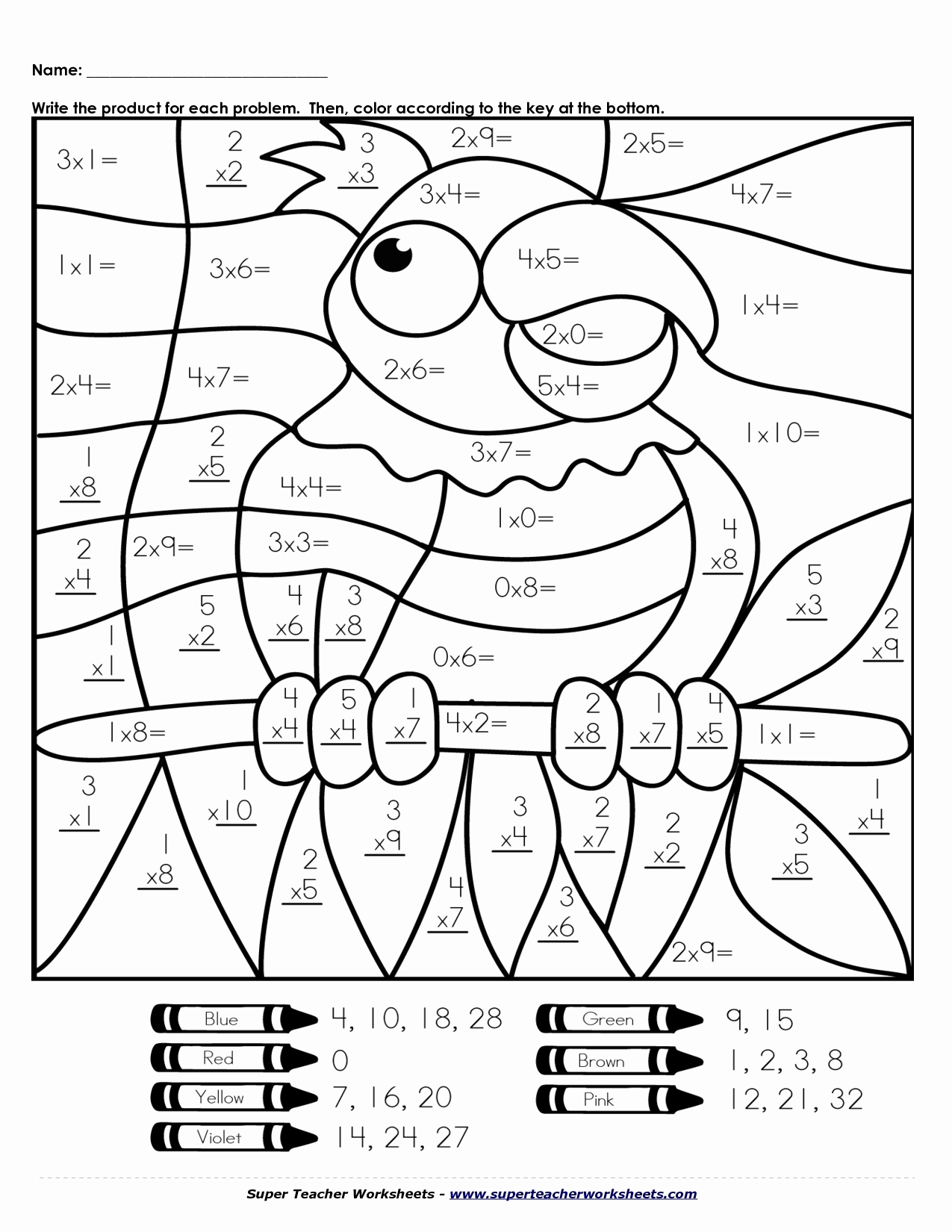 Printable Math Coloring Sheets At Webblakeblog Blog