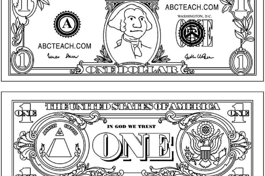 Printable Money Coloring Pages Coloring Cool