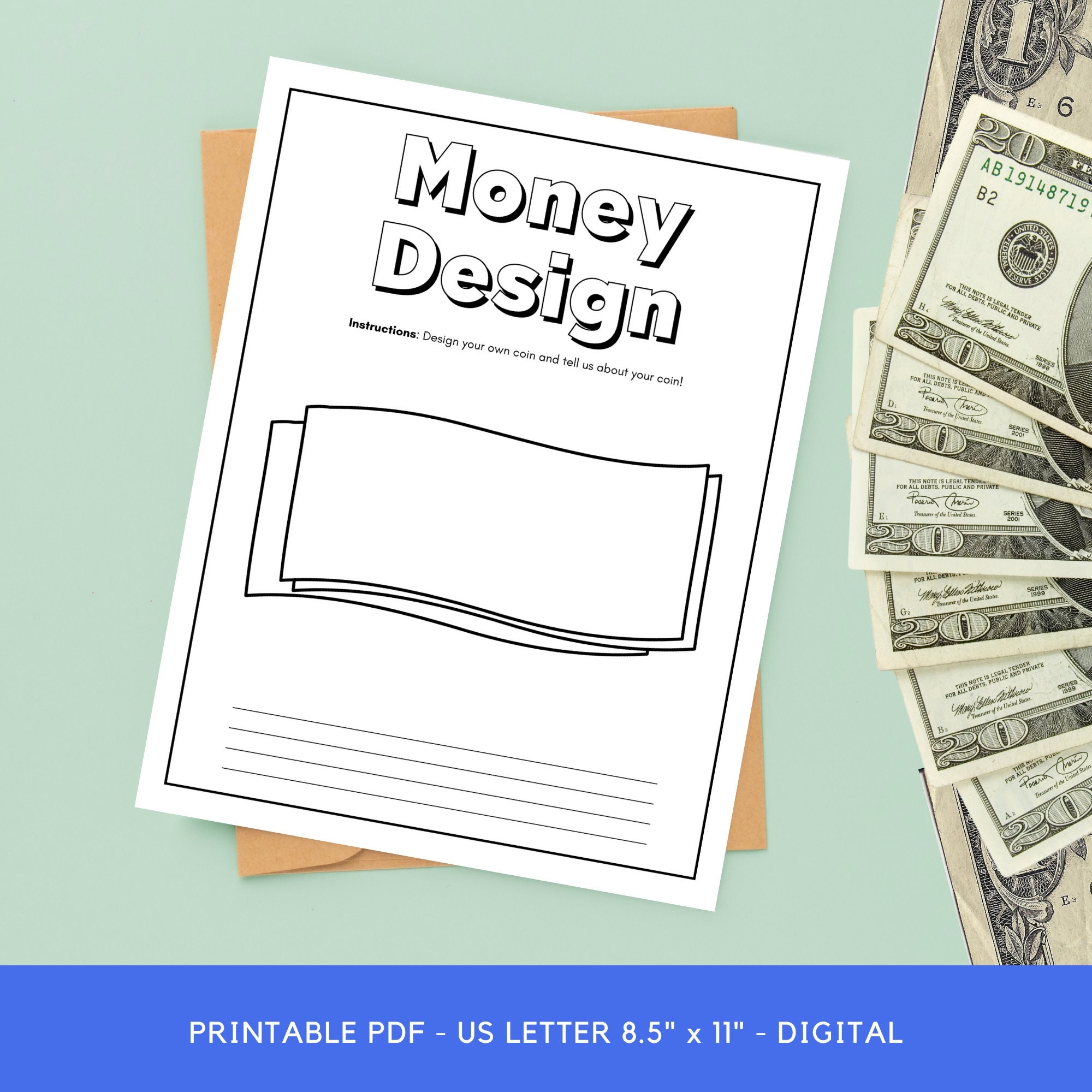 Printable Money Coloring Sheets Kids Money Coloring Pages Coloring 