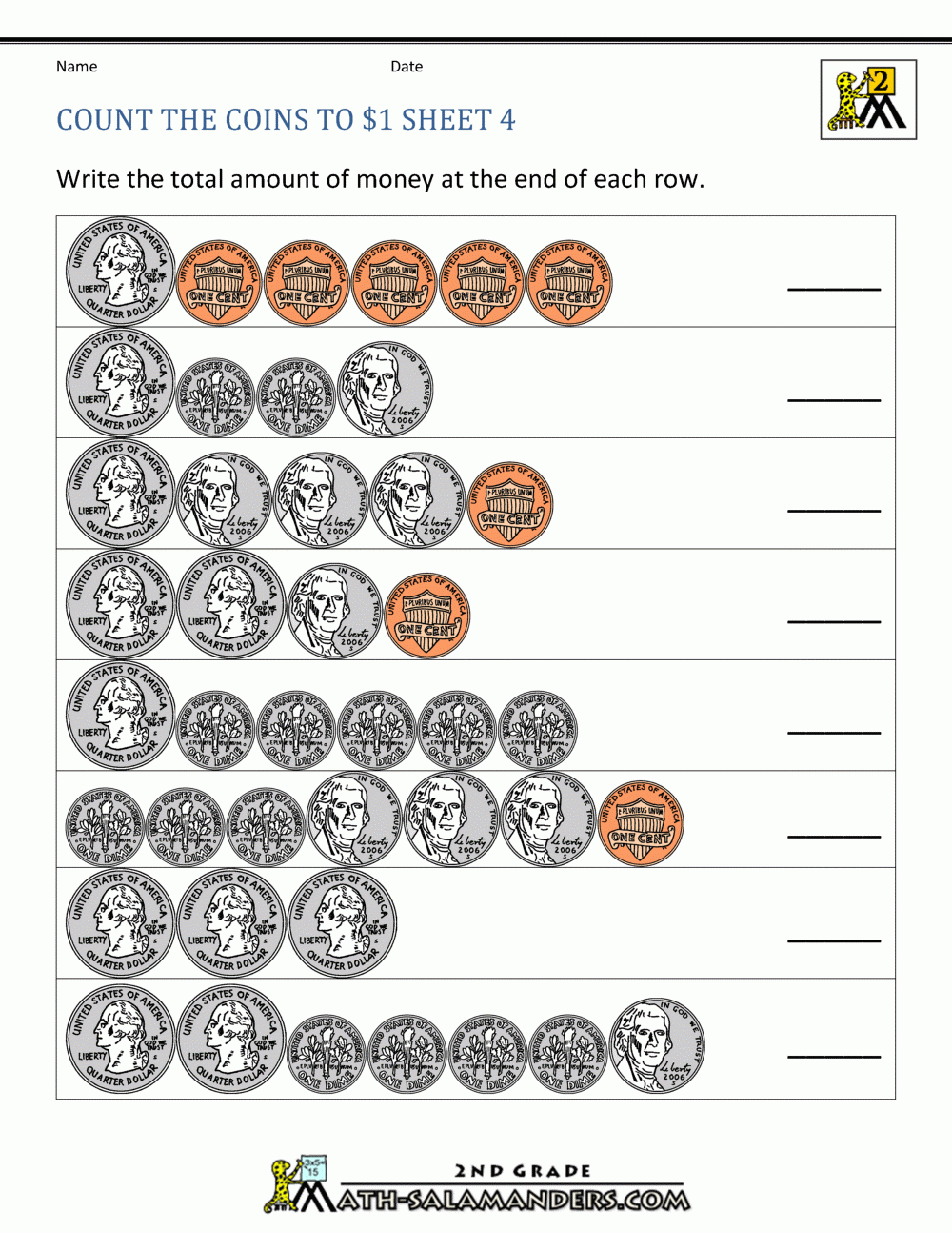 Printable Money Sheets