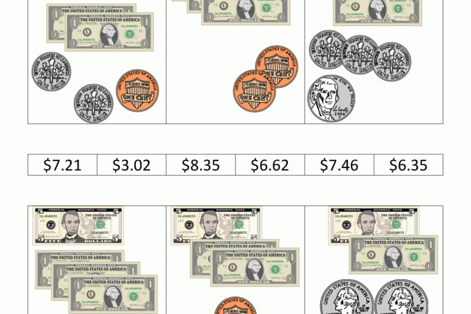 Printable Money Worksheets To 10 Printable Worksheets