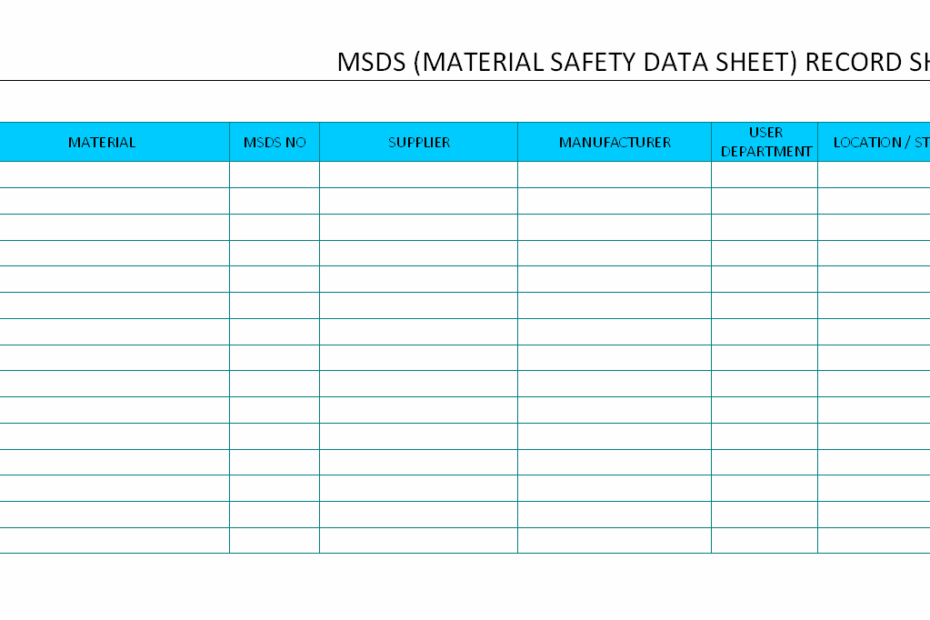 Printable Msds Sheets Printable Word Searches