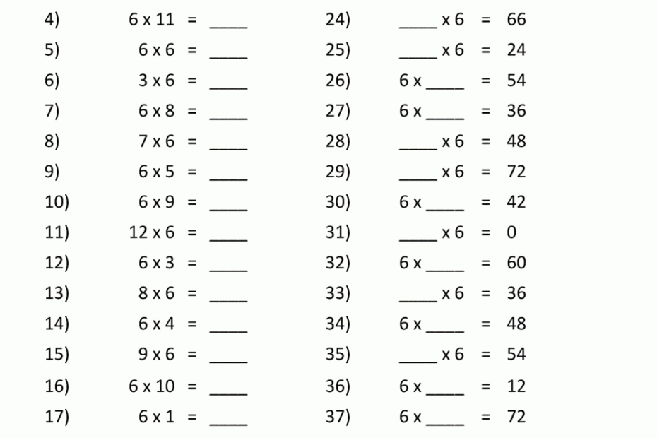 Printable Multiplication 3Rd Grade PrintableMultiplication