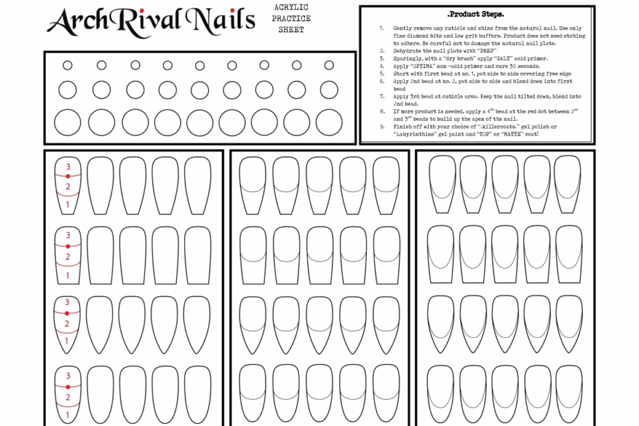Printable Nail Practice Sheets Printable Nail Art 50 OFF