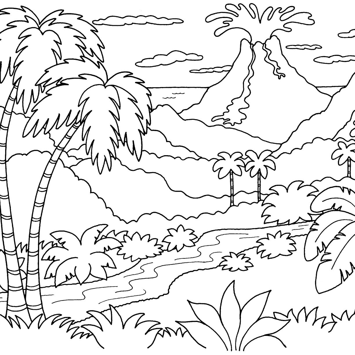 Printable Nature Coloring Sheets Printable Word Searches