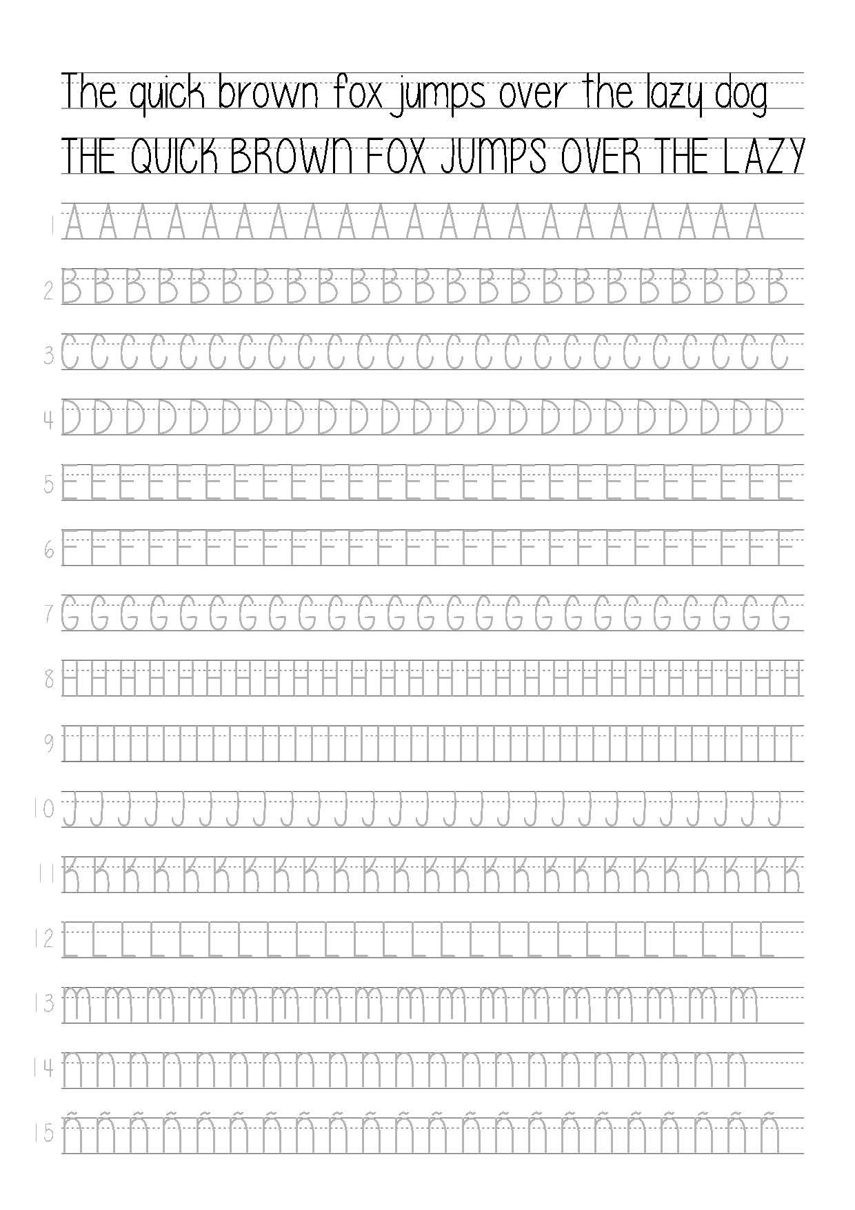 Printable Neat Handwriting Practice Sheets