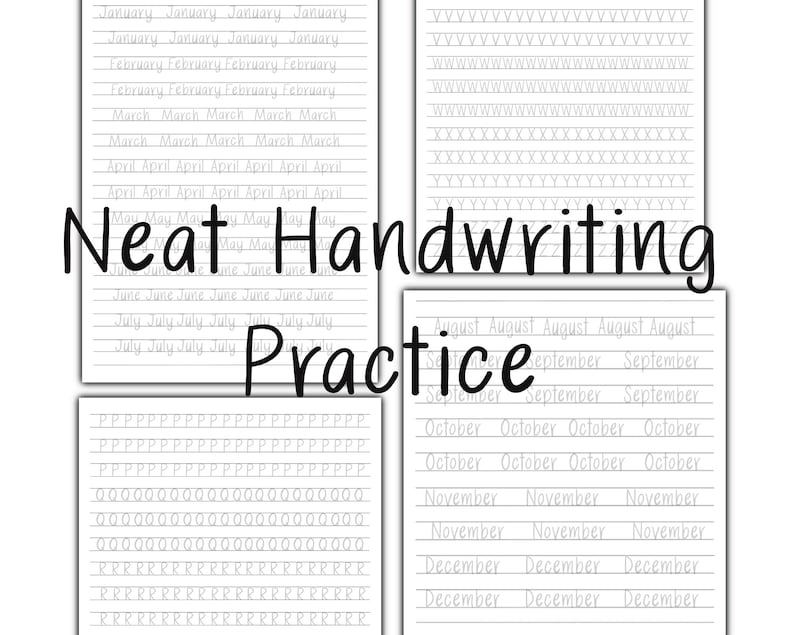 Printable Neat Handwriting Practice Sheets Printable Vrogue co