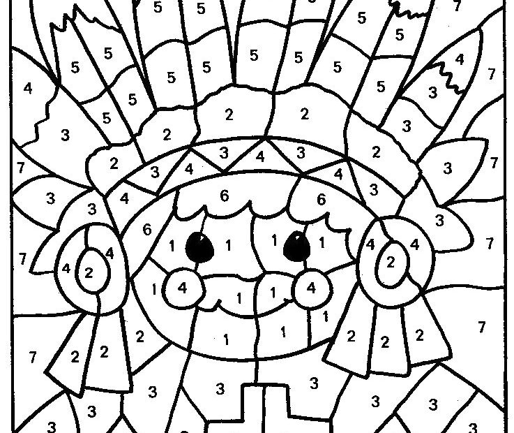 Printable Number Sheets Coloring Pages