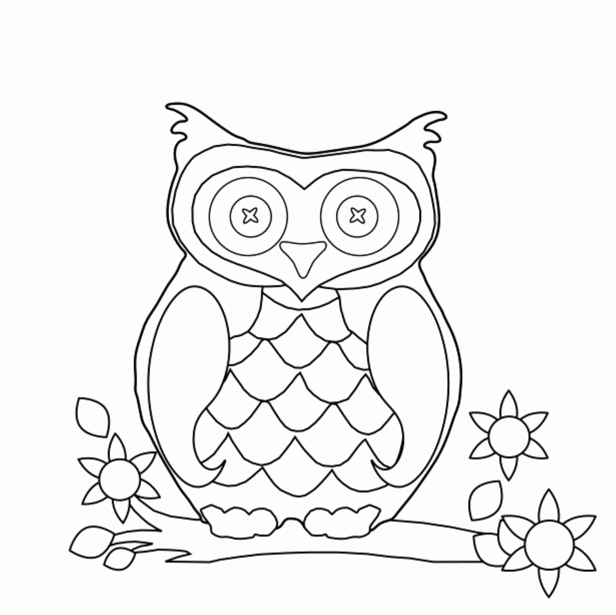 Printable Owl Coloring Pages