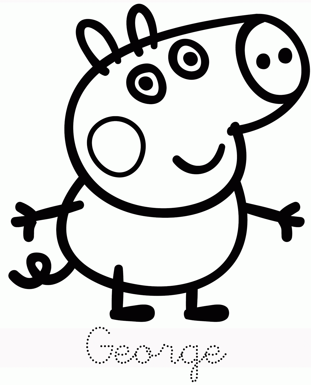 Printable Peppa Pig Coloring Pages Coloring Home