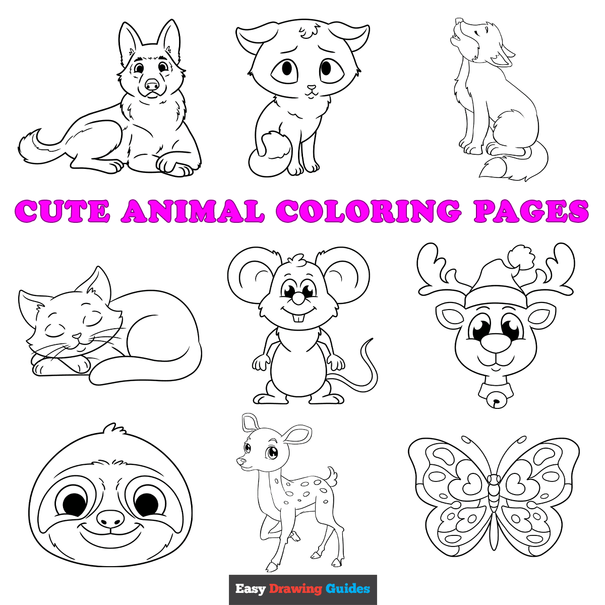Printable Pictures Of Animals Easy Printable Pictures Of Cute Animal 