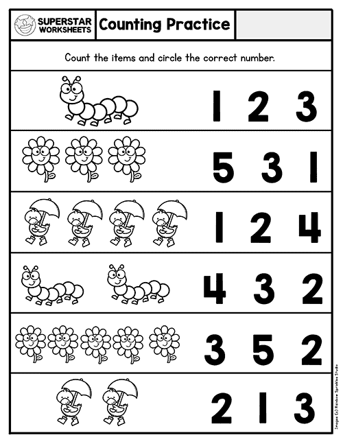 Printable Pre k Activity Sheets