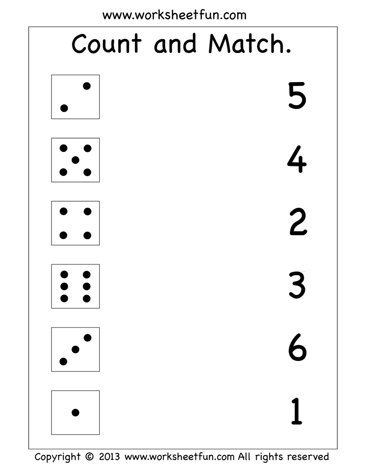 Printable Pre k Activity Sheets