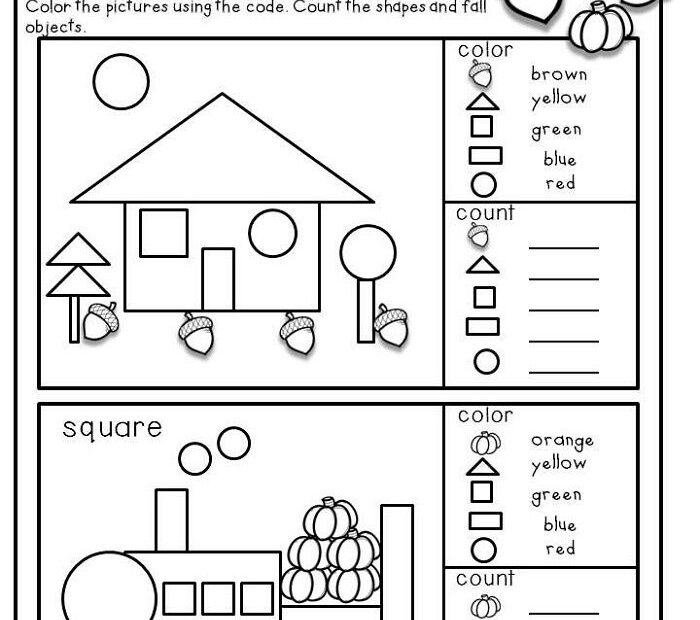 Printable Preschool Activity Sheets