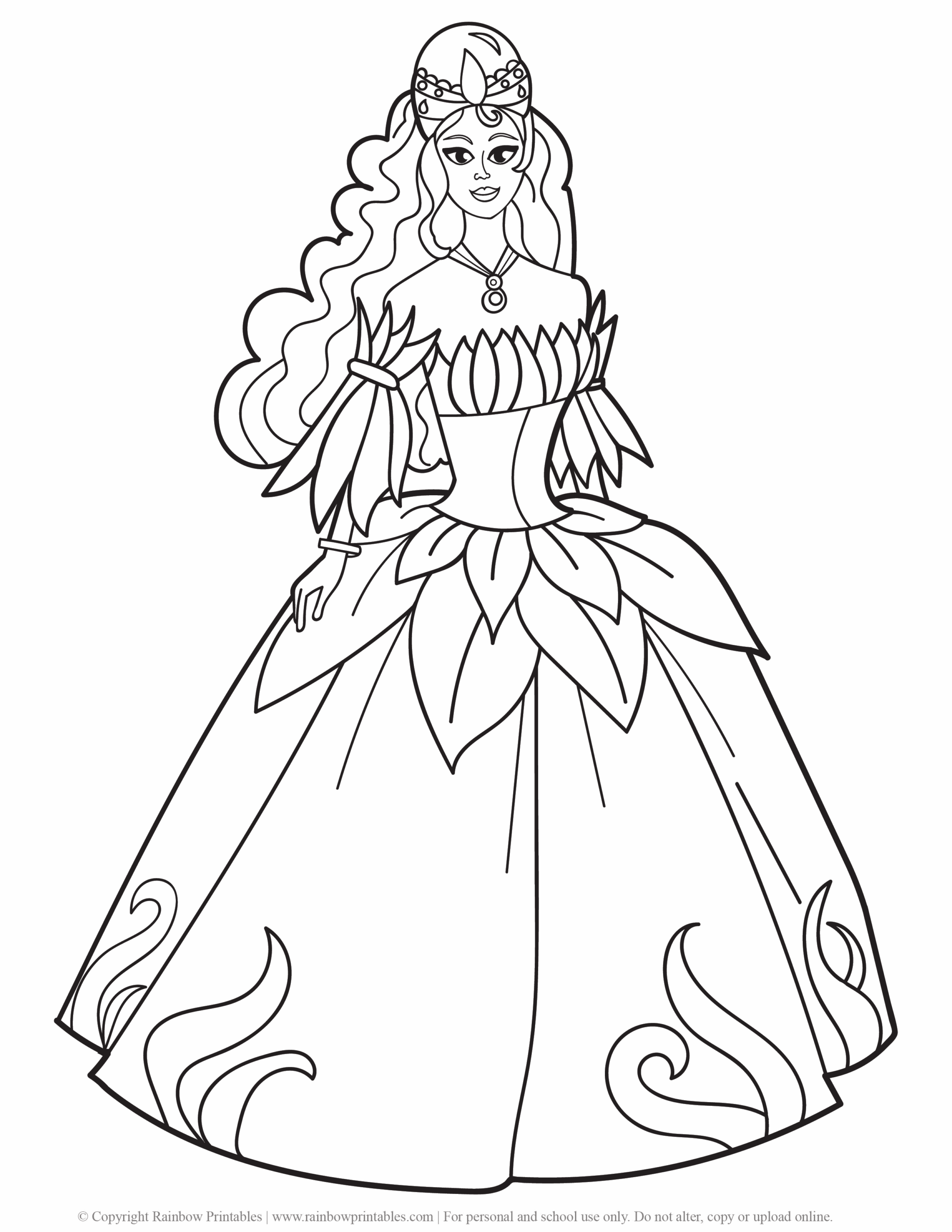 Printable Princess Coloring Sheets