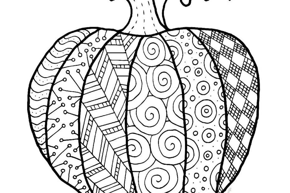 Printable Pumpkin Coloring Sheets