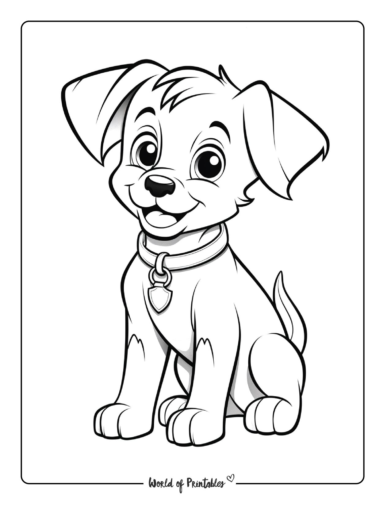 Printable Puppy Grown Up Coloring Sheets Free Coloring Sheet 