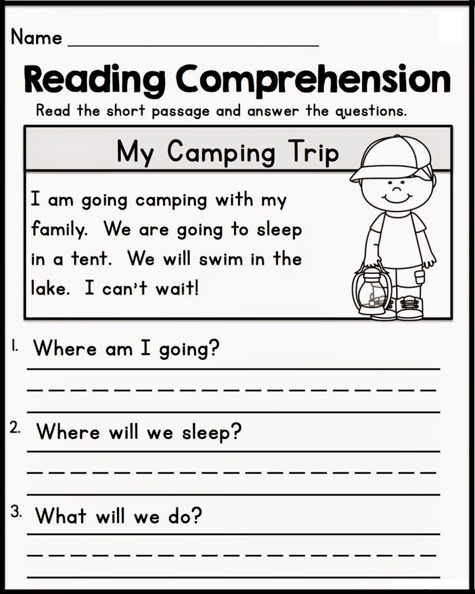 Printable Reading Sheets For Kindergarten