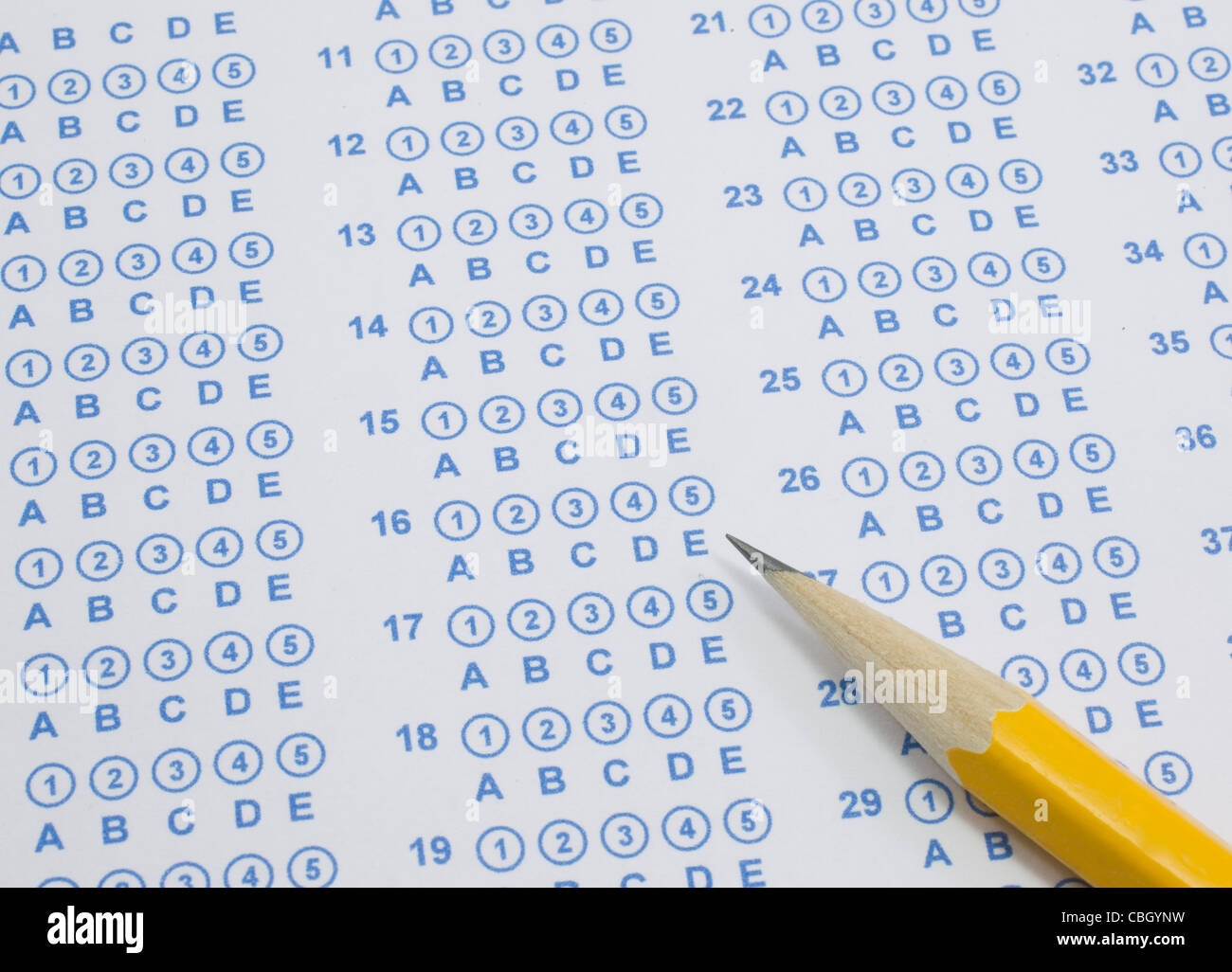 Printable Scantron Bubble Sheet