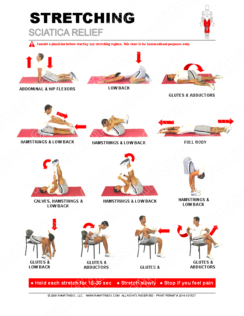 Printable Sciatica Exercise Sheet Pdf Printable Calendar