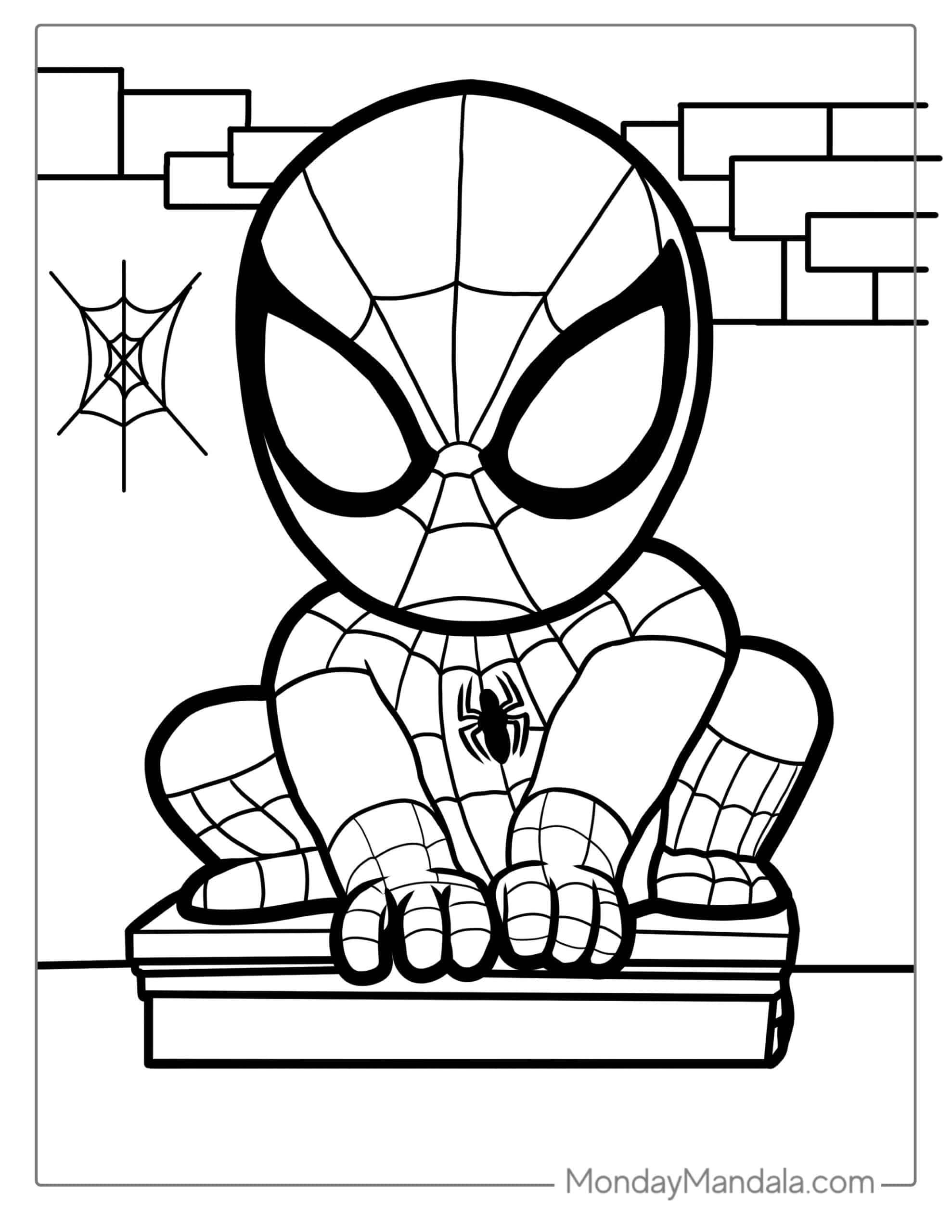 Printable Spiderman Coloring Sheets Dev onallcylinders