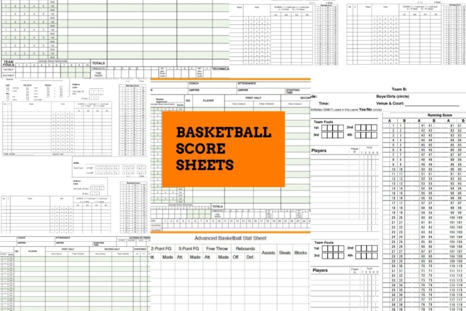 Printable Stat Sheets For Basketball Printable Calendars AT A GLANCE
