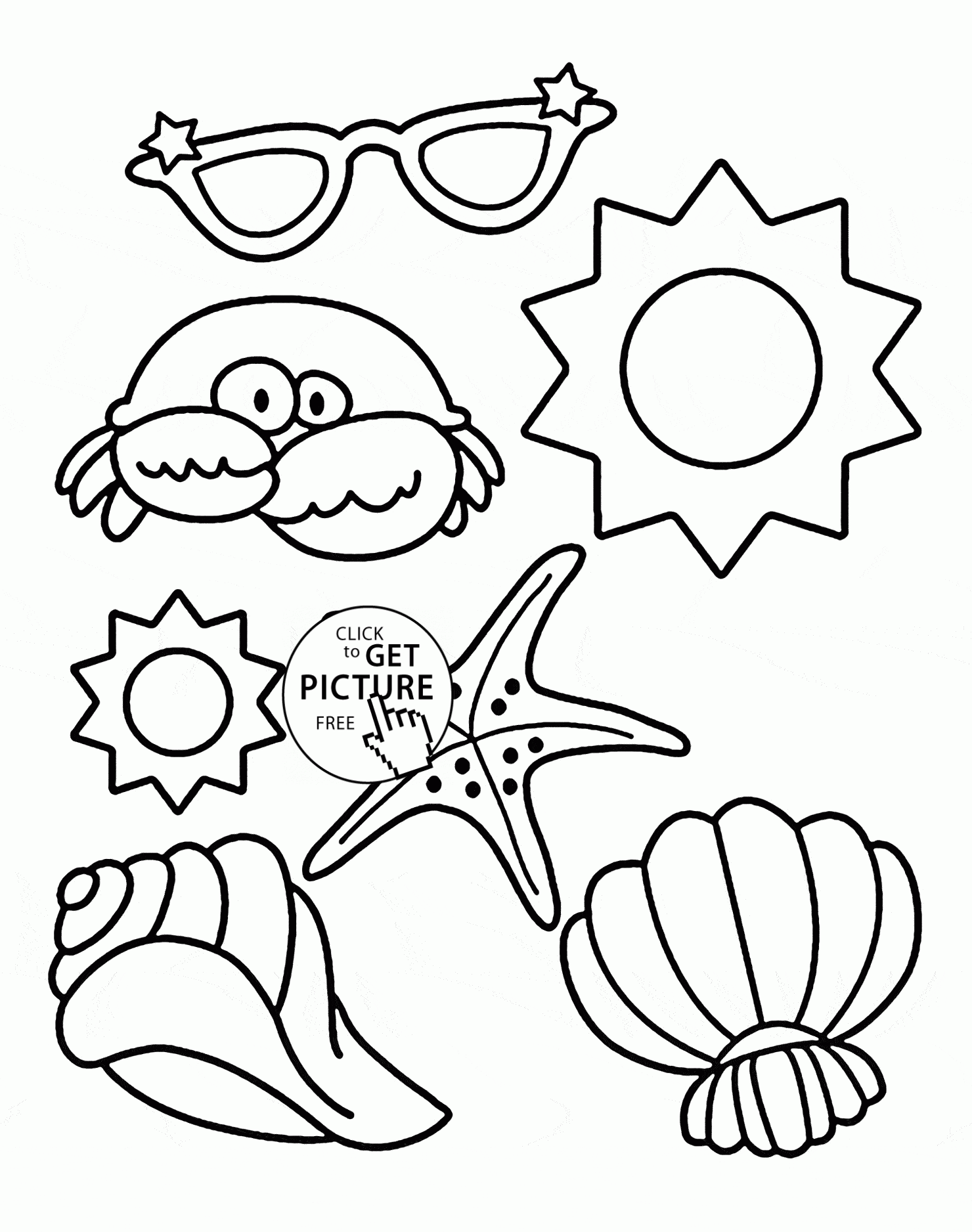 Printable Summer Coloring Sheets