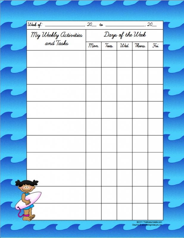 Printable Time Sheets Weekly