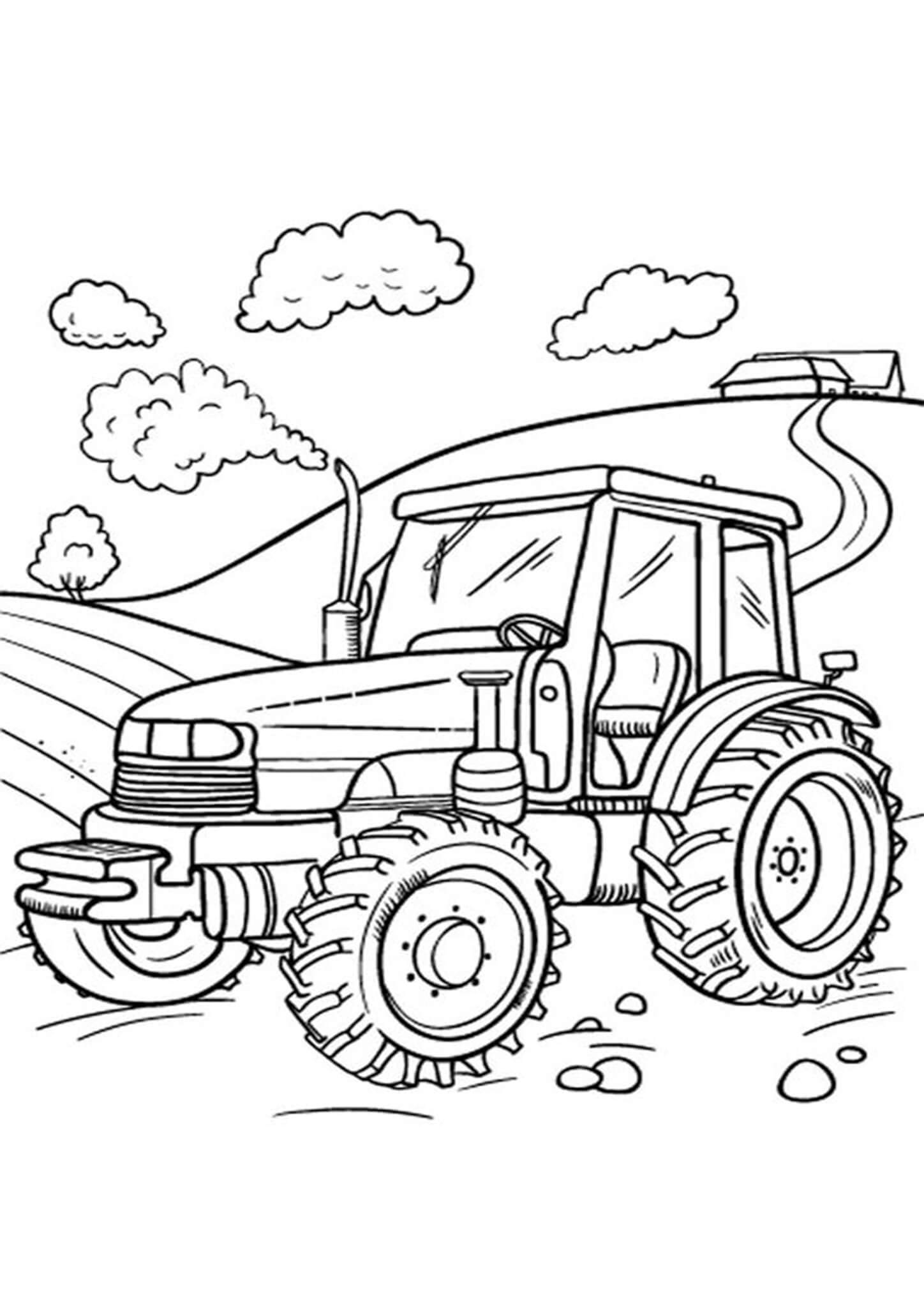 Printable Tractor Coloring Pages
