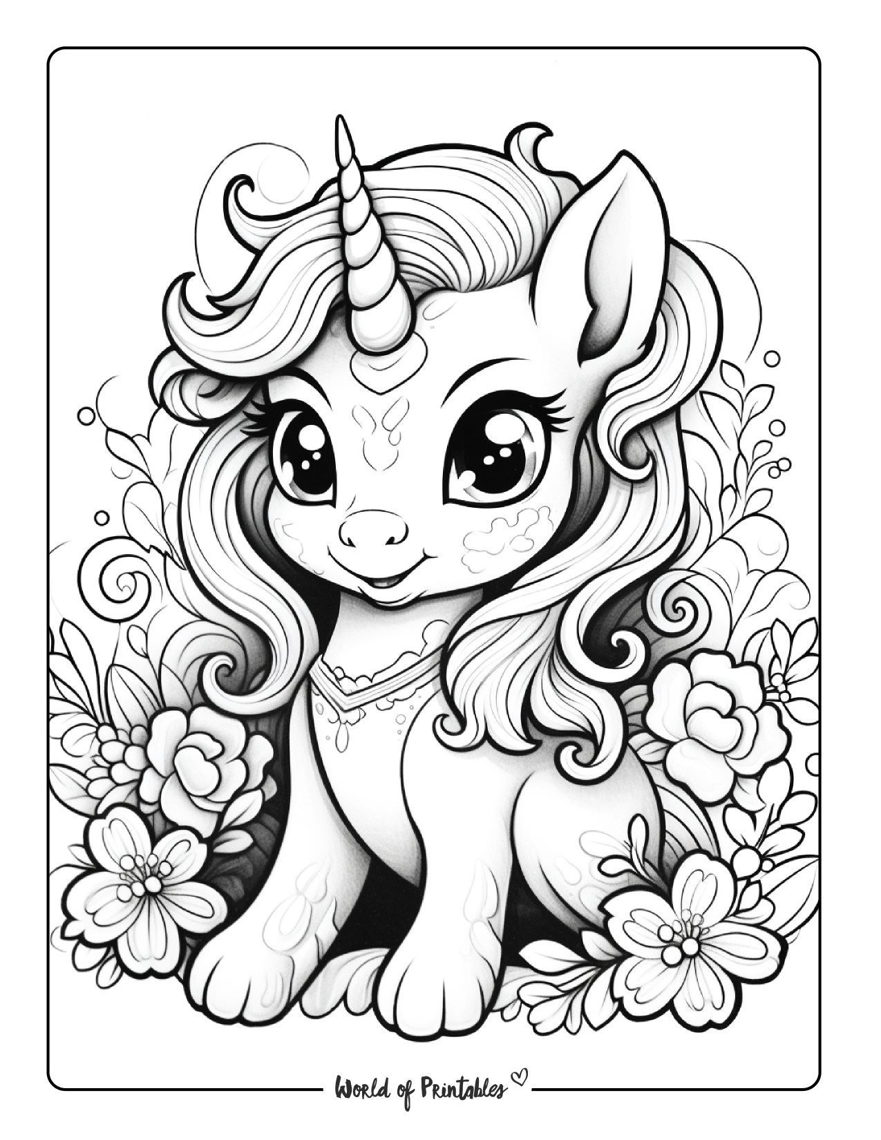 Printable Unicorn Coloring Printable New Year Banners