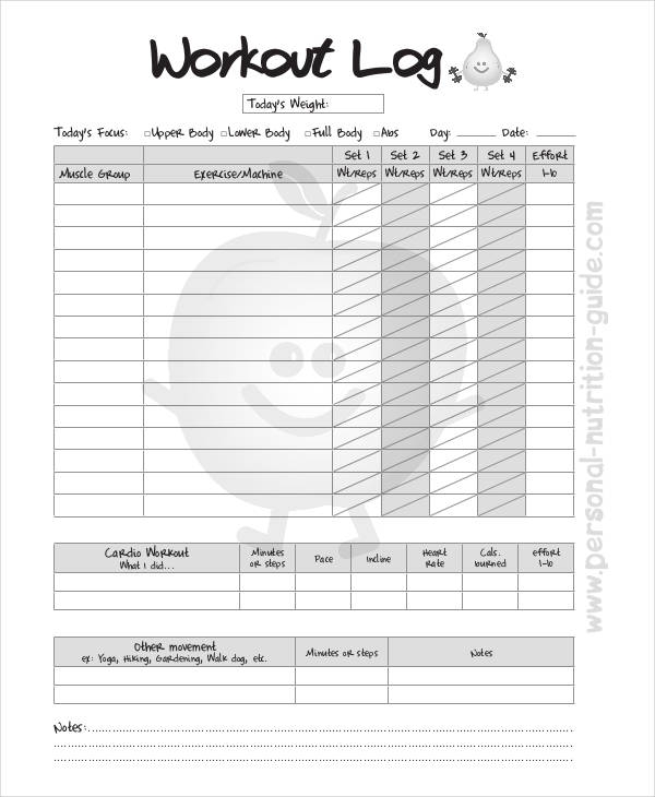 Printable Workout Sheets With Pictures EOUA Blog