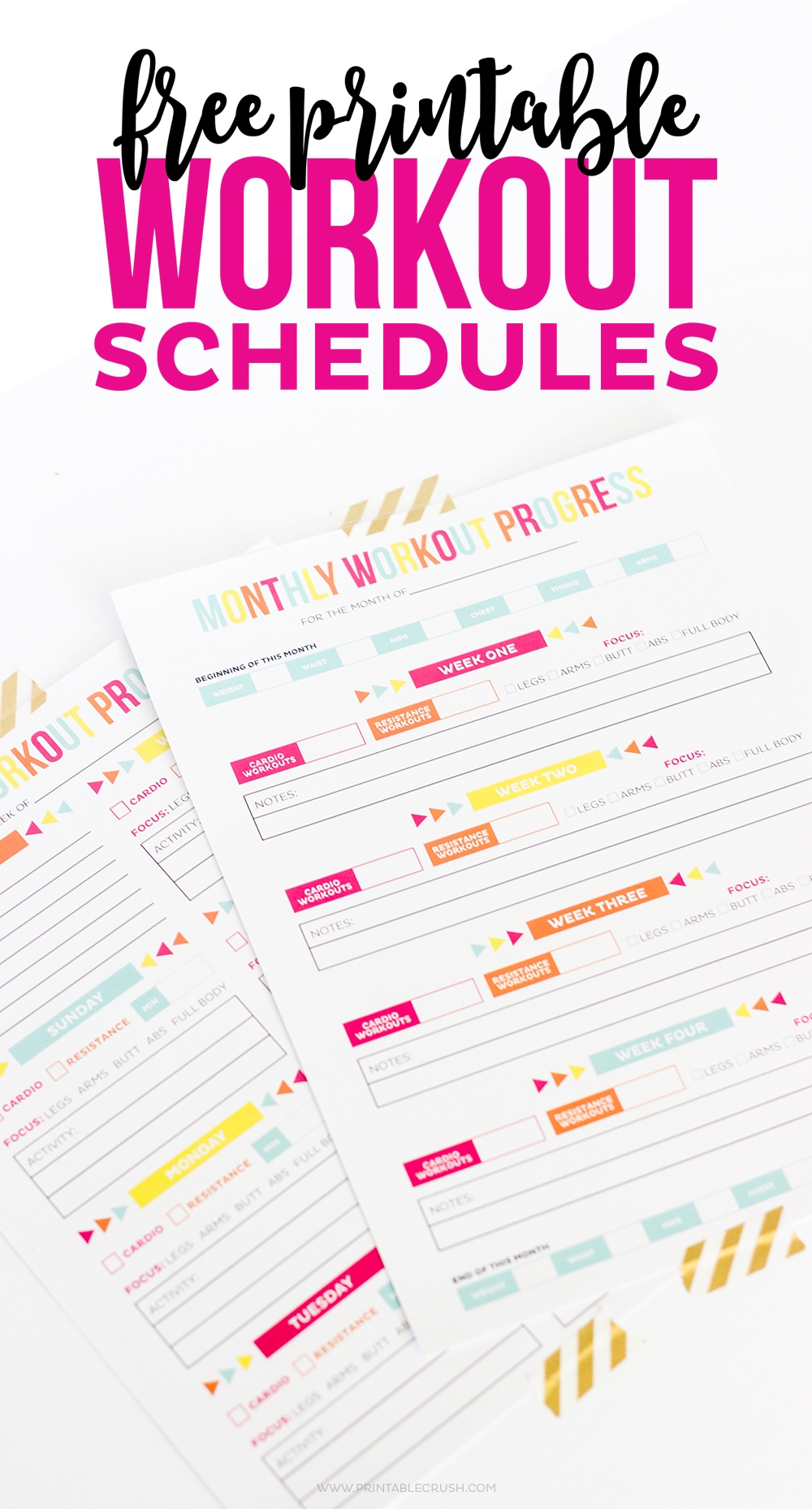 Printable Workout Sheets