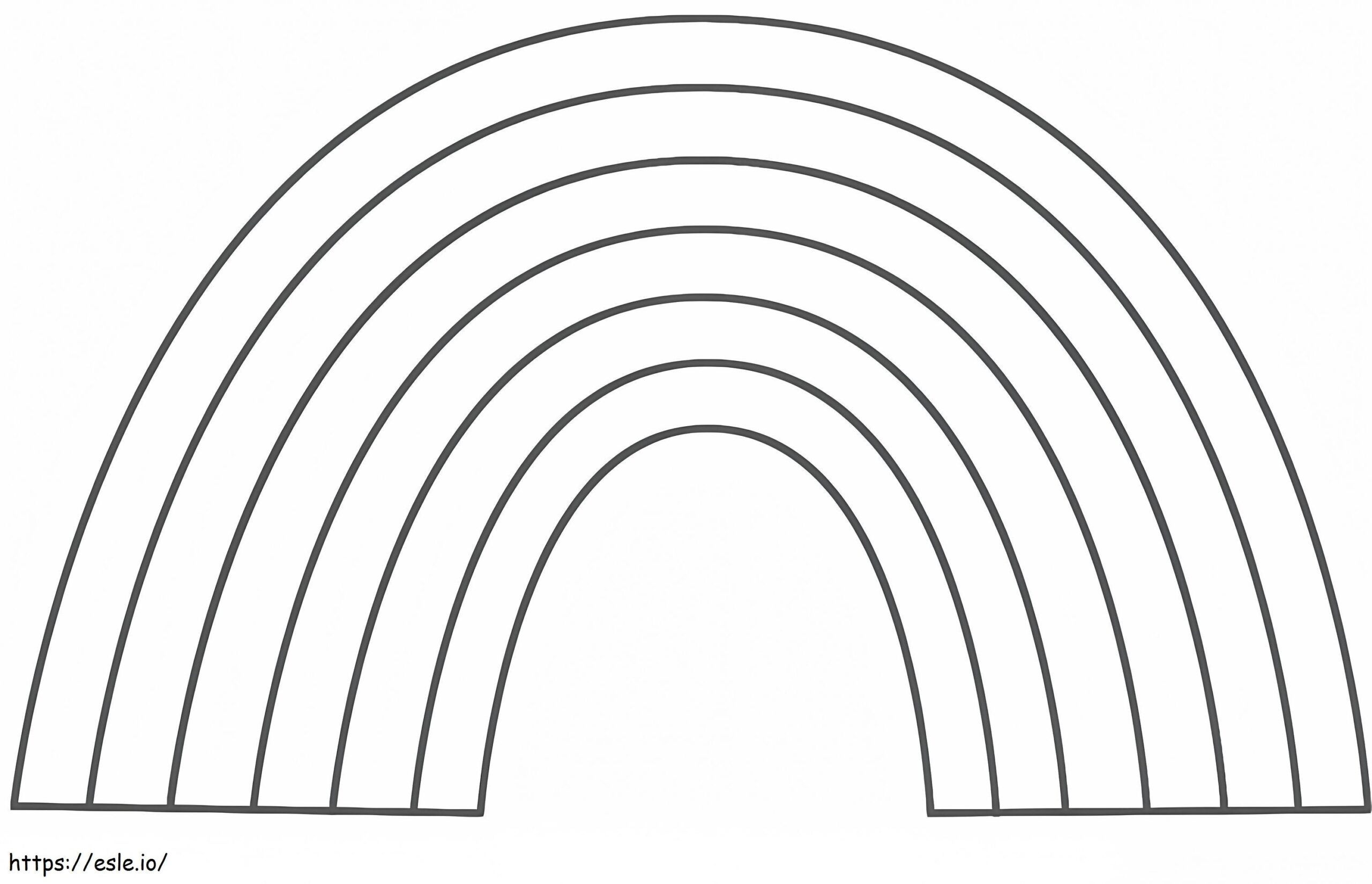 Rainbow Coloring Page 3 Coloring Page Rainbow Coloring Page 3 Coloring Page