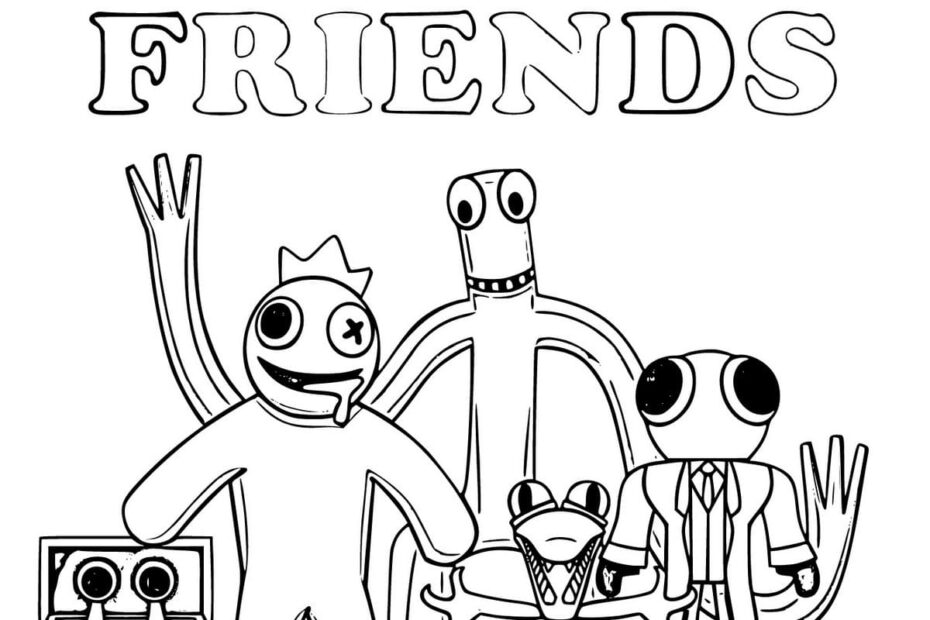 Rainbow Friends Coloring Pages Coloring Nation