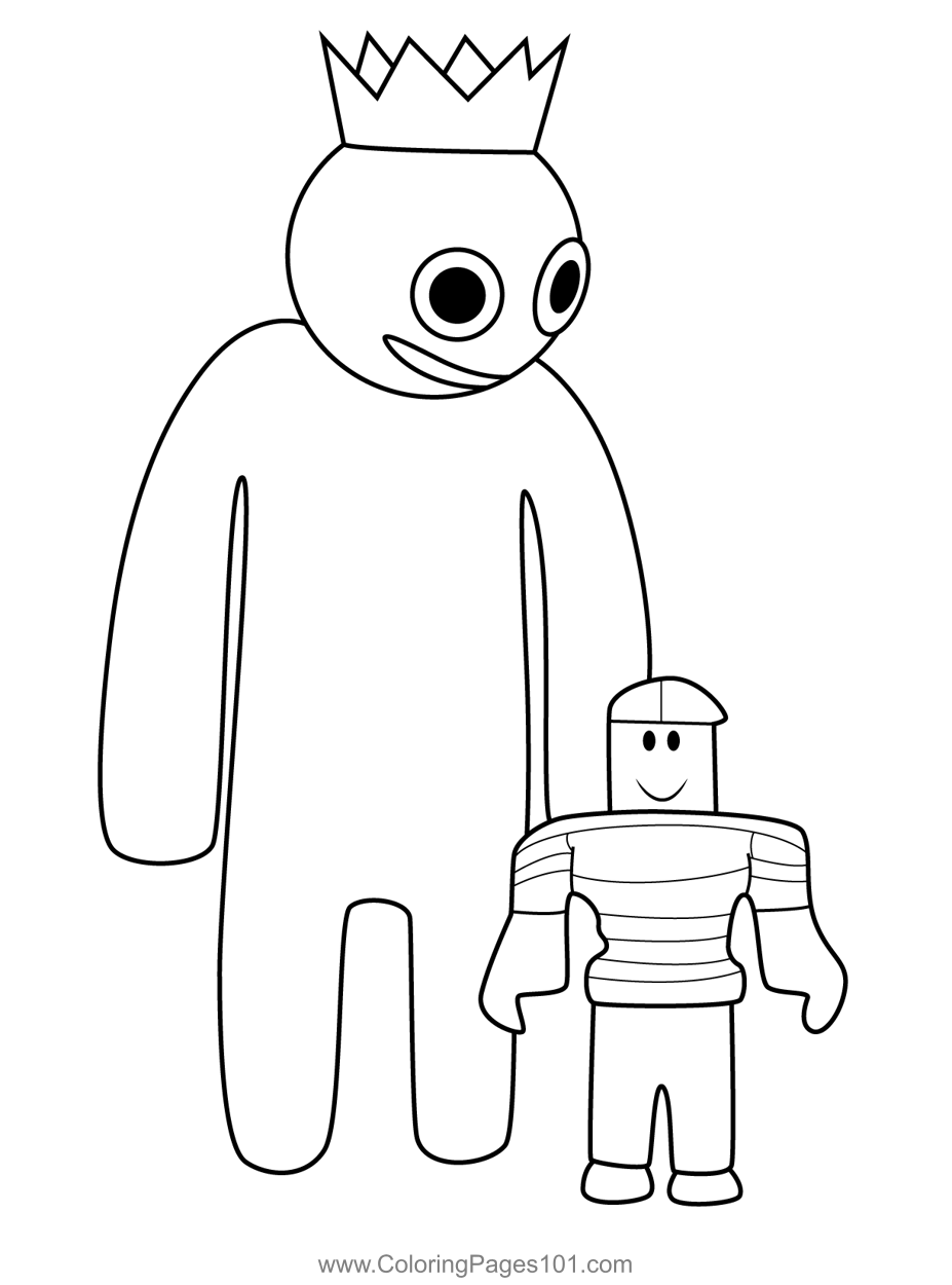 Rainbow Friends Printable Coloring Sheets