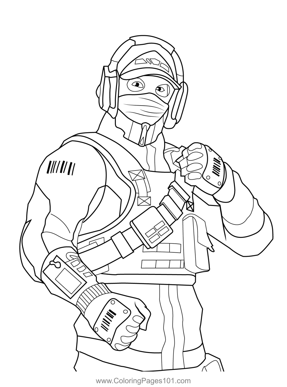 Reflex Fortnite Coloring Page For Kids Free Fortnite Printable 
