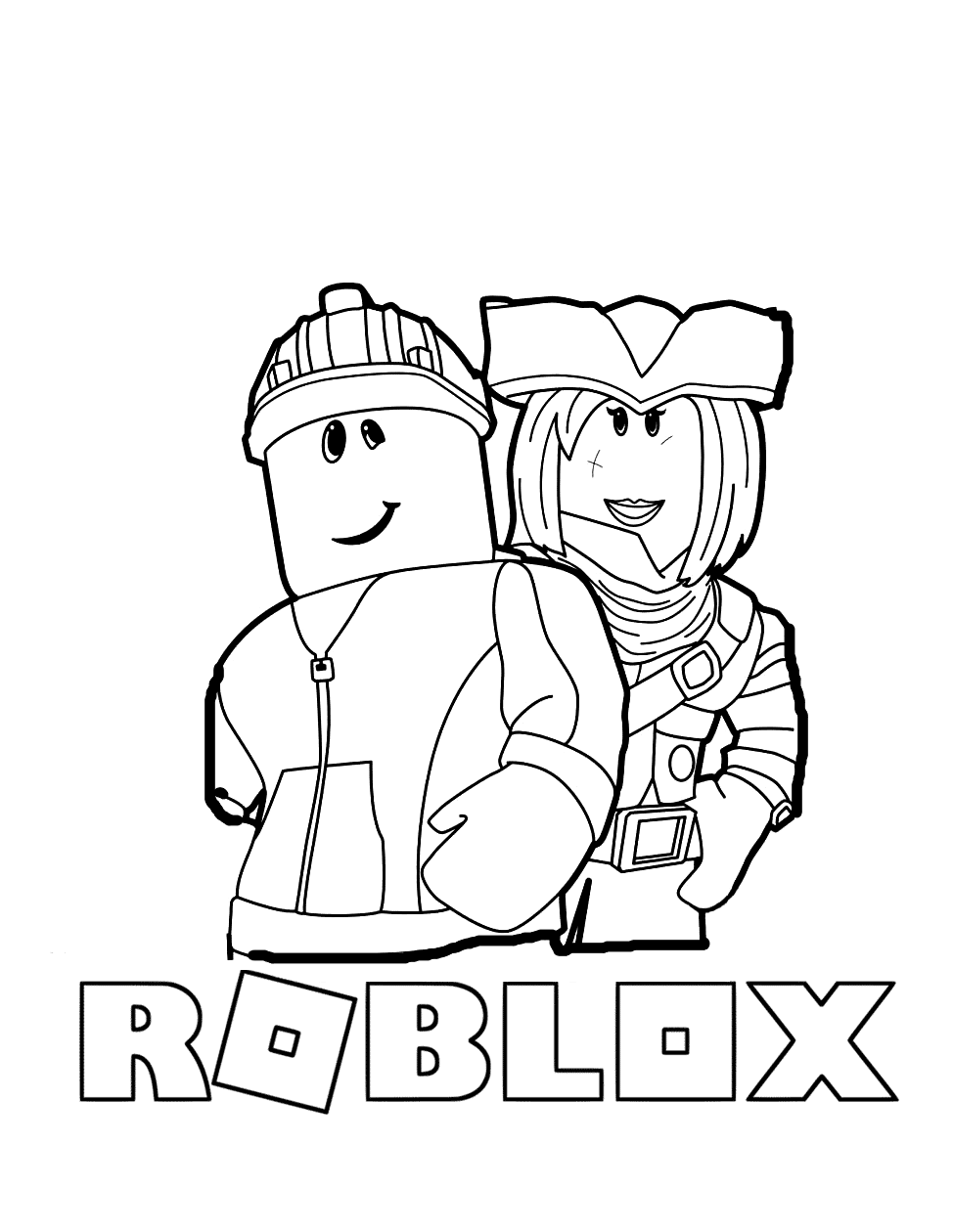 Roblox Characters Coloring Pages Printable Coloring Pages FREE