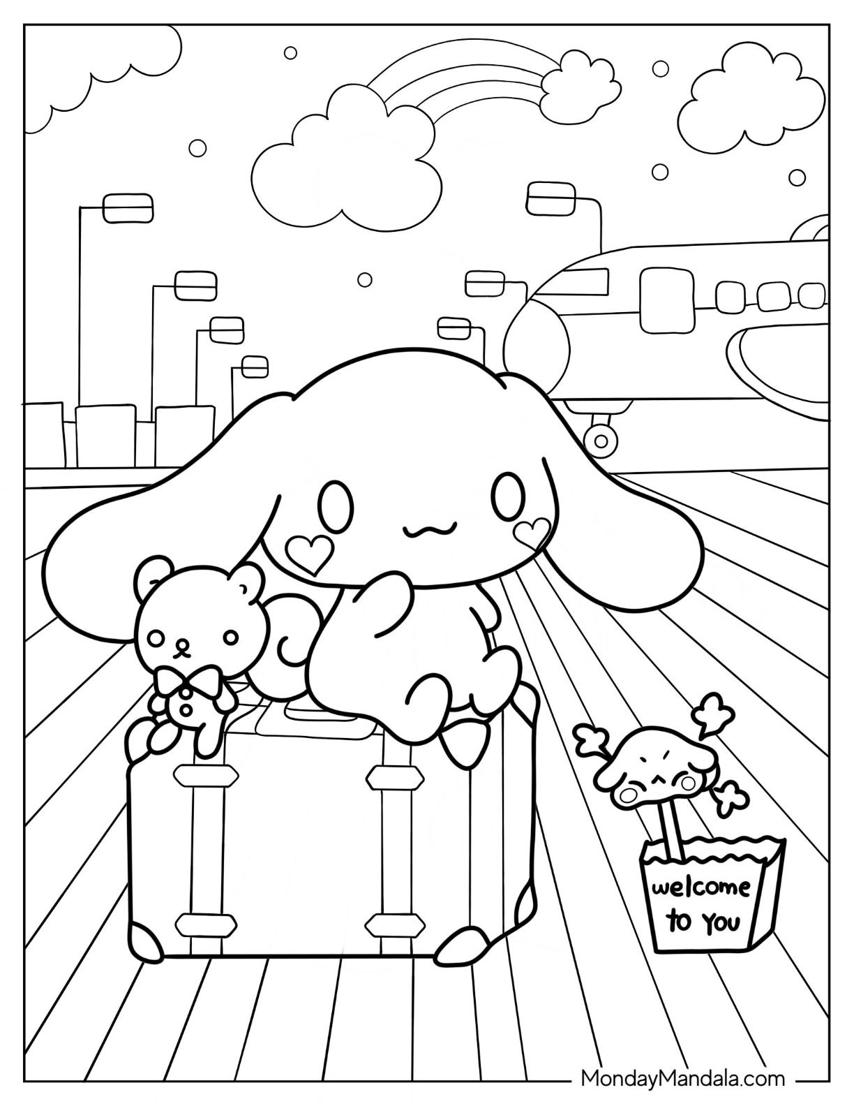 Sanrio Coloring Pages Printable Aesthetic 112 Bratz Coloring