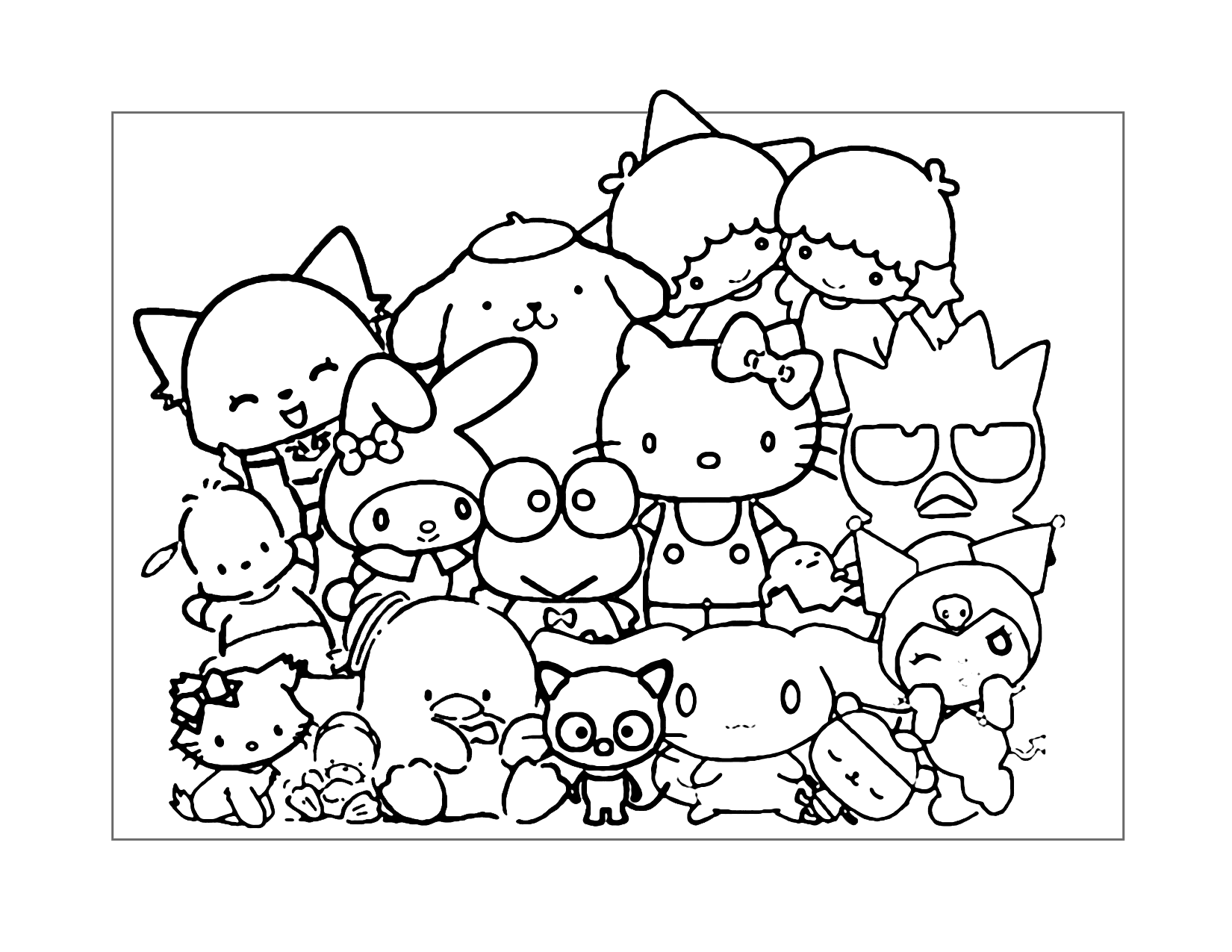 Sanrio Coloring Pages Printable Coloring Pages FREE