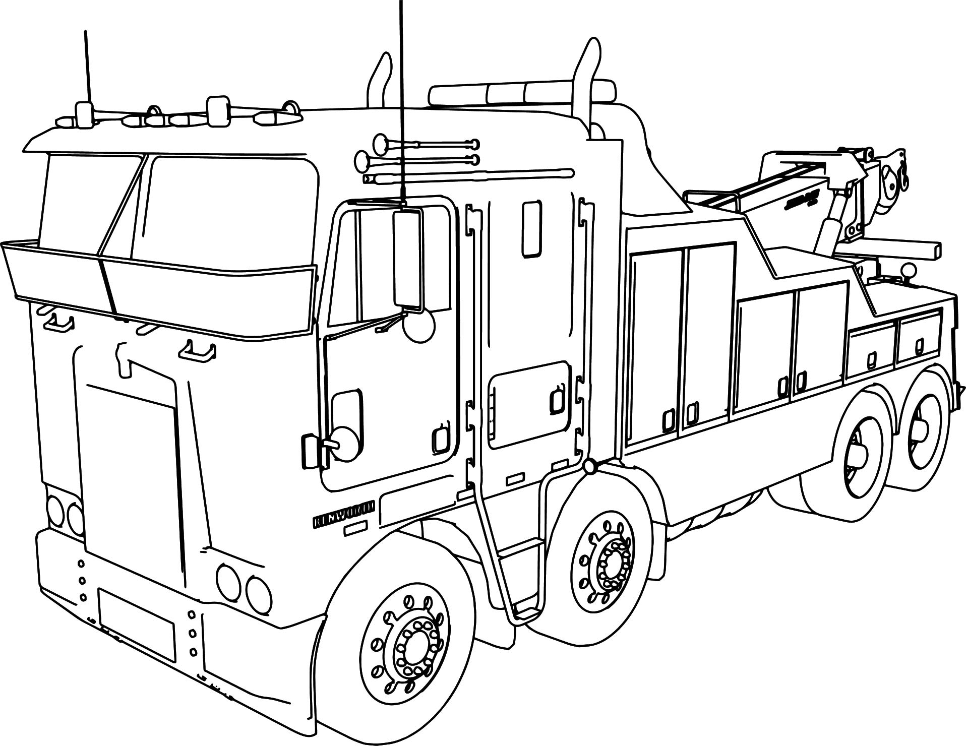 Semi Truck Coloring Pages Printable Printable World Holiday