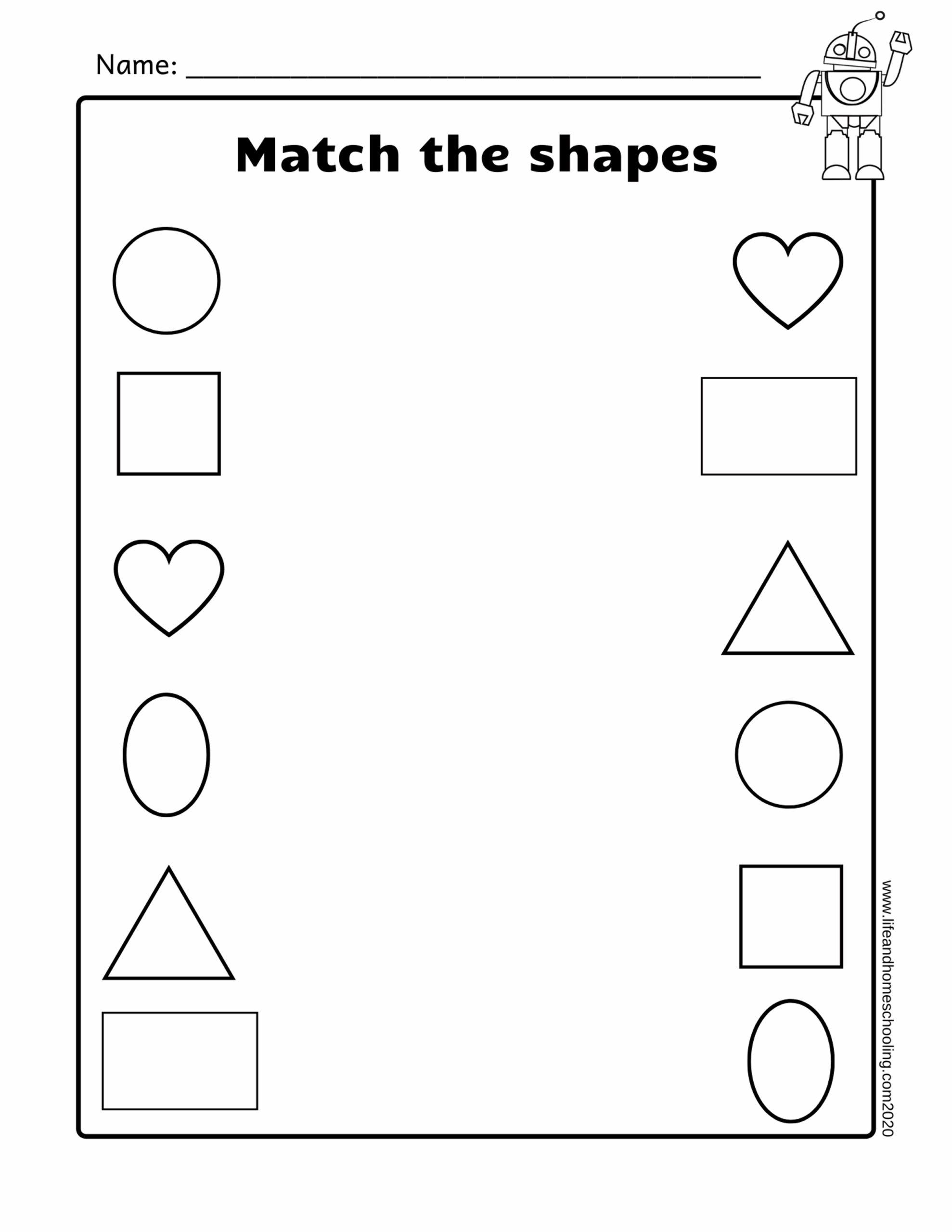 Shapes Sheets Printables