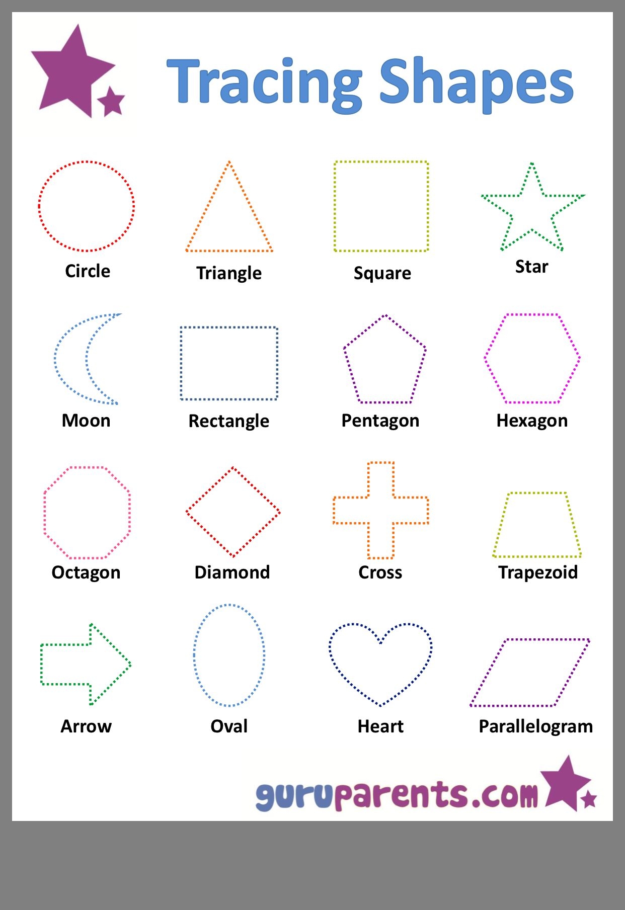 Shapes Sheets Printables