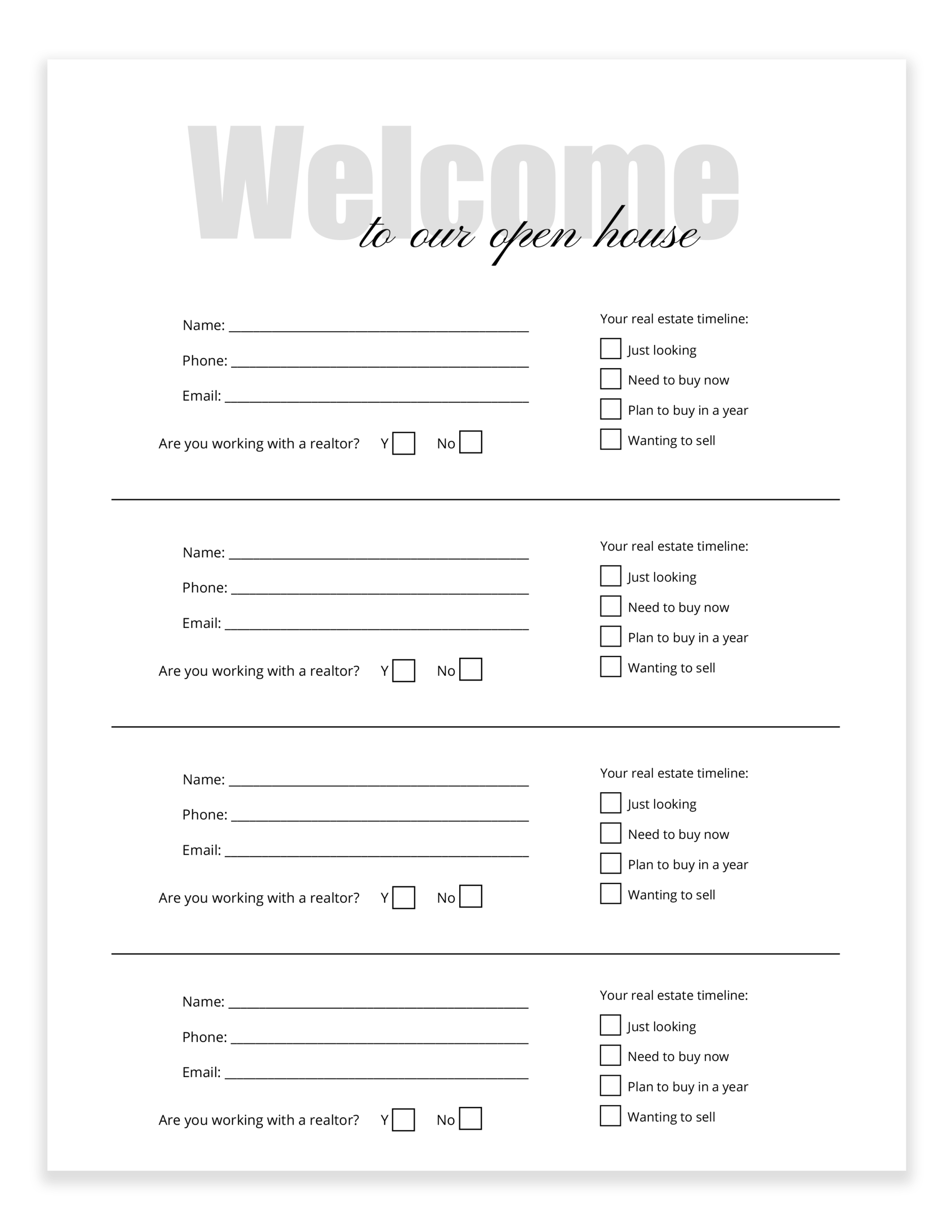 Sign In Sheet Printable Pdf Free Download Printable Free Templates